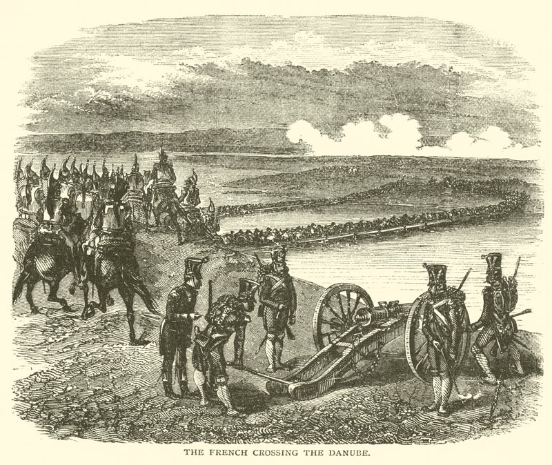 The French Crossing the Danube by French School