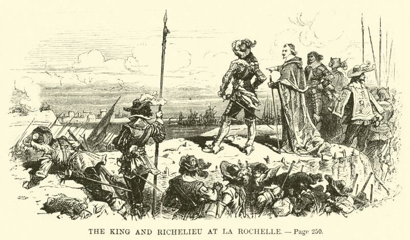 The King and Richelieu at La Rochelle by French School