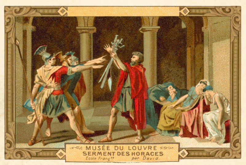 The Oath of the Horatii by French School