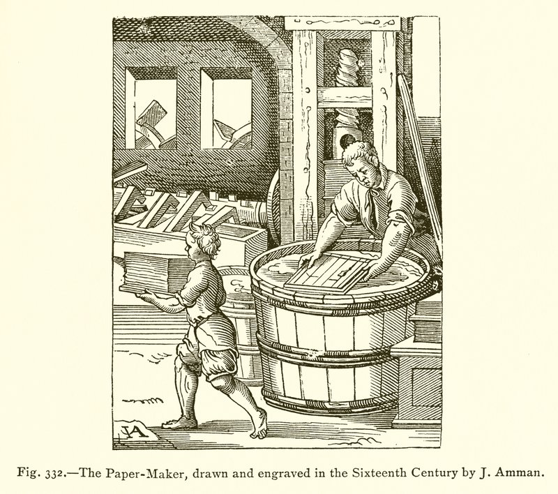 The Paper Maker by French School