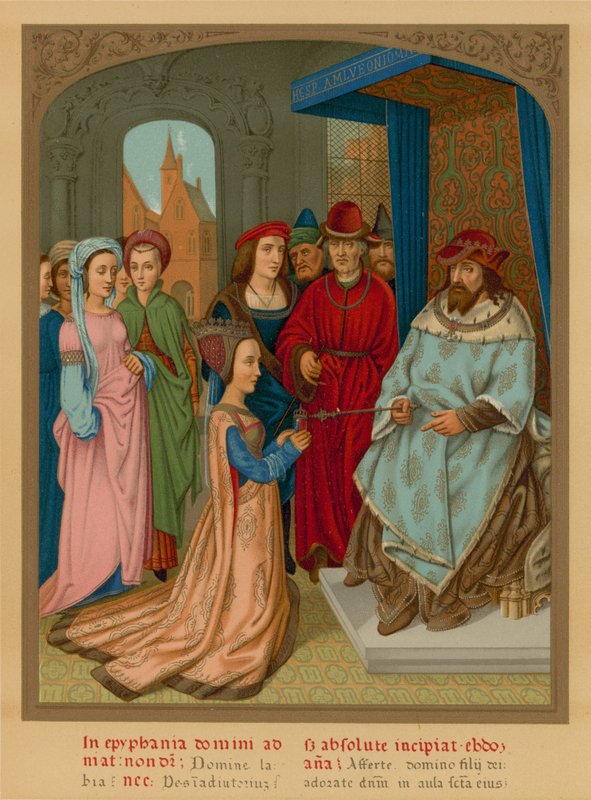 The Queen of Sheba before Solomon by French School