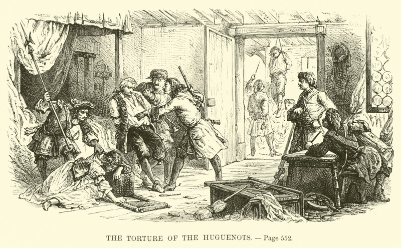 The Torture of the Huguenots by French School