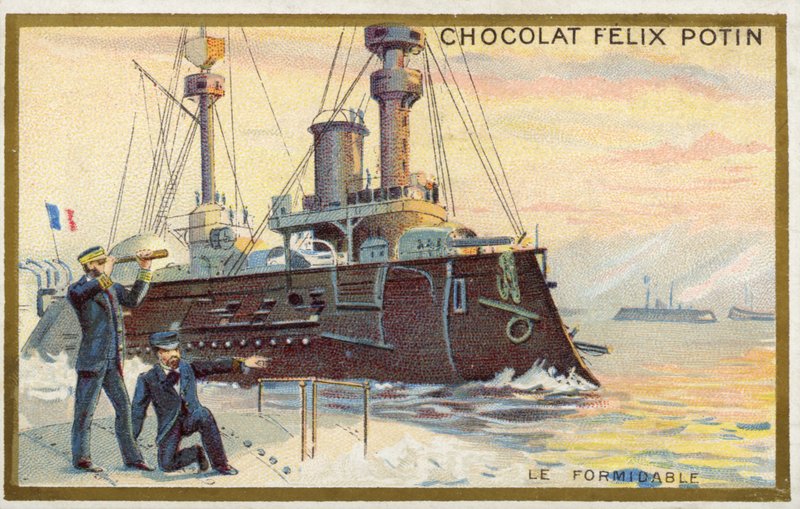 The Battleship Le Formidable by French School
