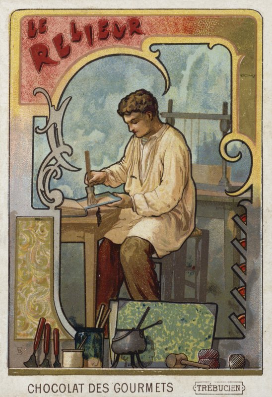 The Bookbinder by French School
