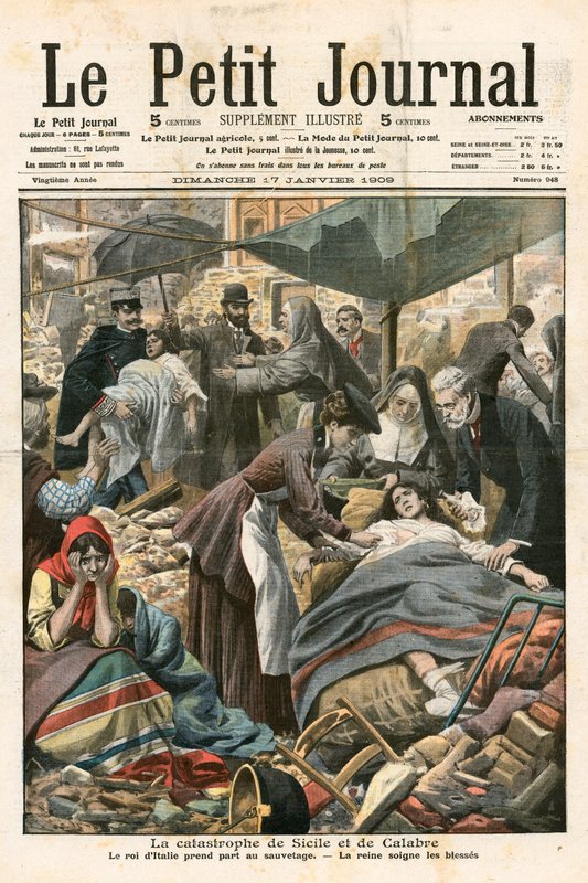 The Catastrophe of Sicily and Calabria by French School