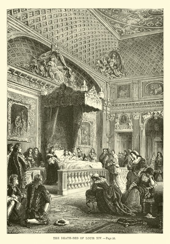 The Death-Bed of Louis XIV by French School