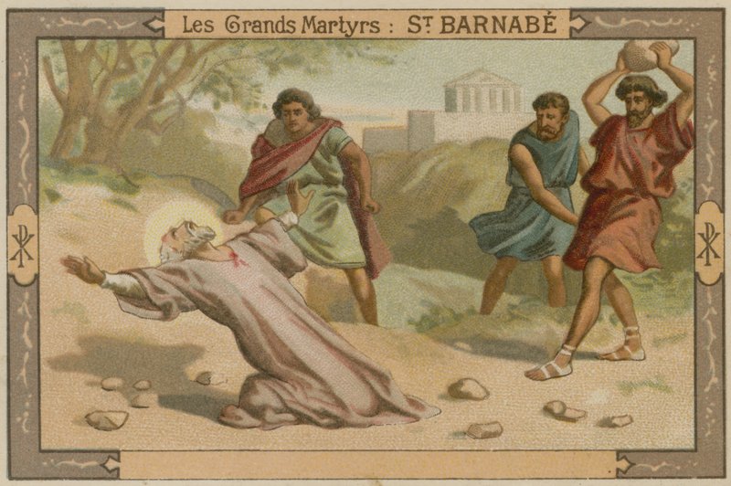 The Death of St Barnabas by French School