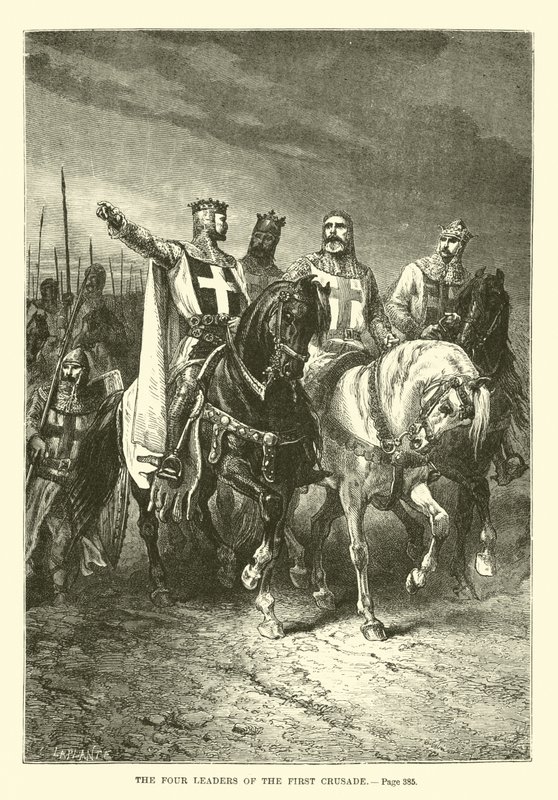 The four leaders of the First Crusade by French School