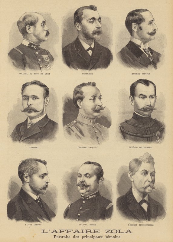 The libel trial of Emile Zola by French School