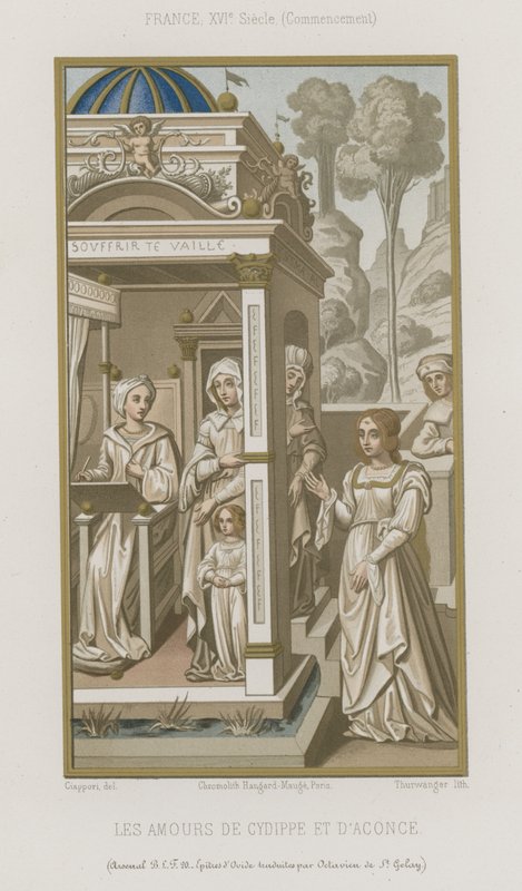 The Love of Cydippe and Acontius by French School