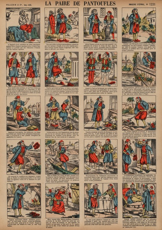 The pair of slippers by French School