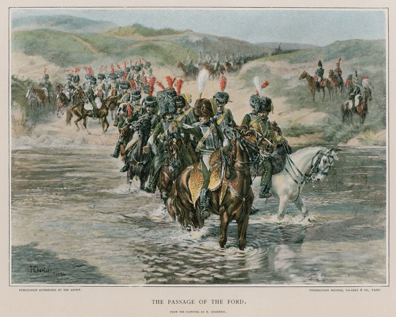 The Passage of the Ford by French School