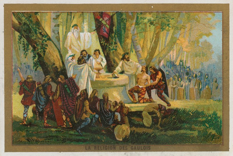 The religion of the Gauls by French School