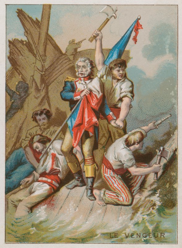 The ship Avenger of the People by French School