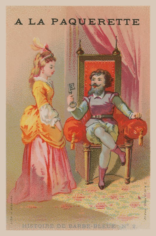 The story of Bluebeard by French School