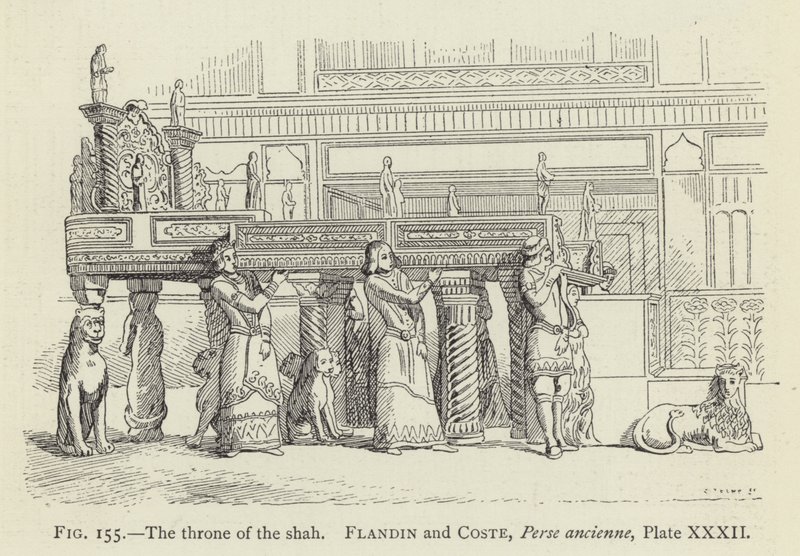 The Throne of the Shah by French School