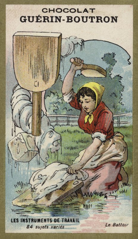 The Washing Paddle by French School
