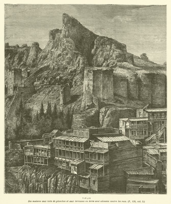 Tiflis (engraving) by French School