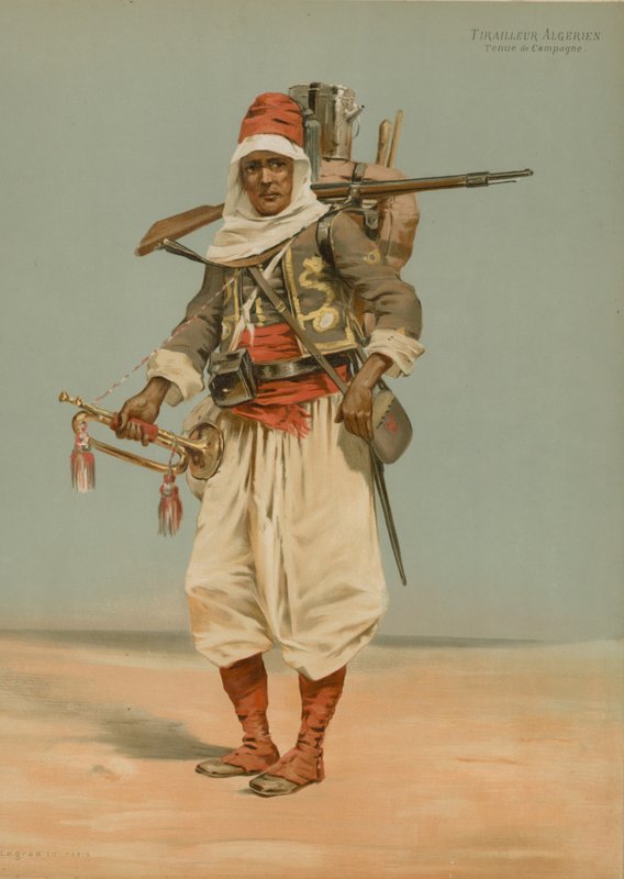Algerian Sharpshooter, Campaign Uniform by French School