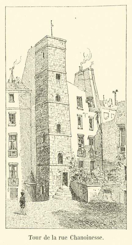 Tower of Rue Chanoinesse by French School