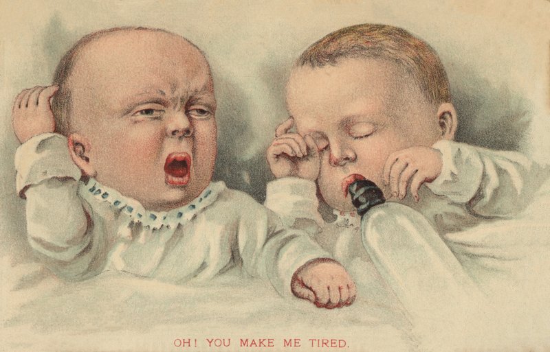 Two Babies by French School