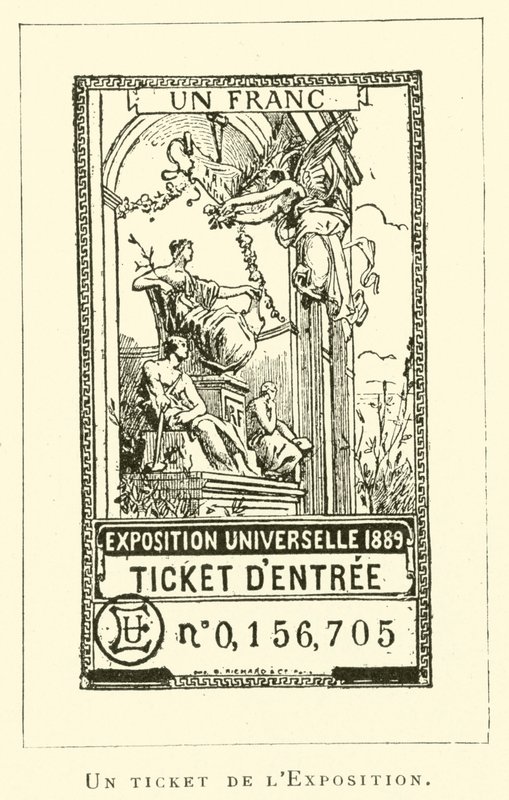 A Ticket from the Exhibition by French School