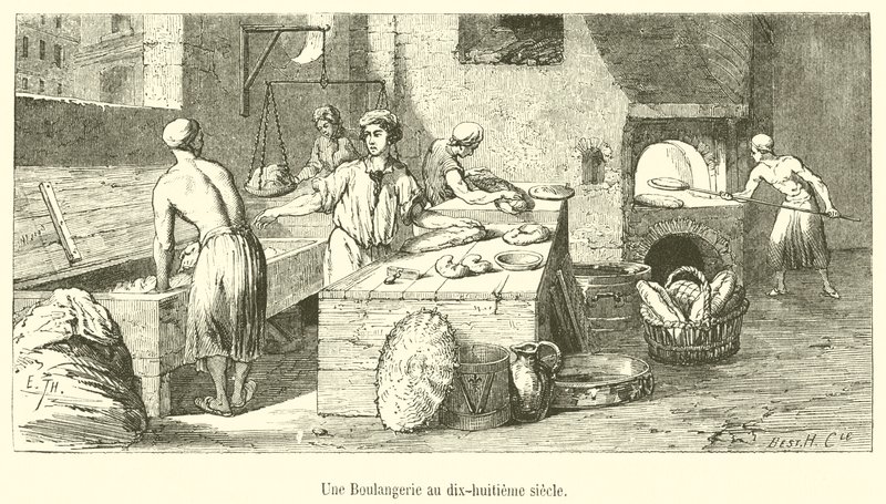 A Bakery in the Eighteenth Century by French School