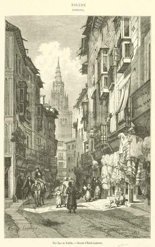 A Street in Toledo by French School