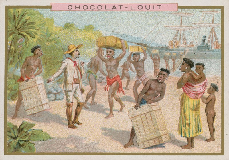 Unloading Cargo from a Ship by French School