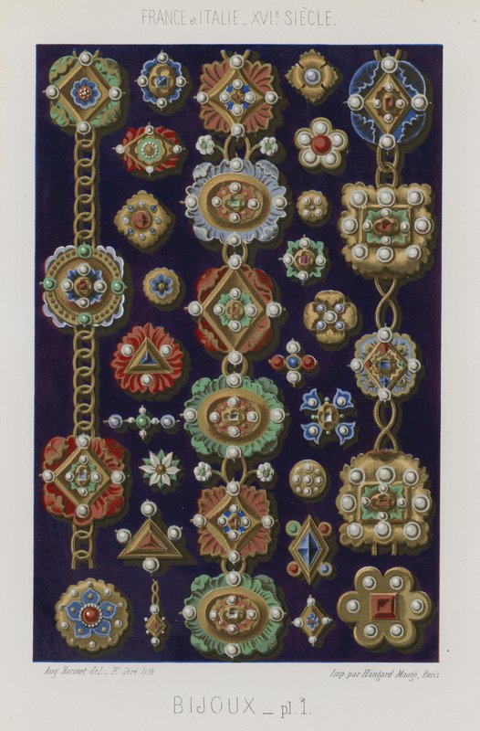 Various Pieces of Jewellery by French School