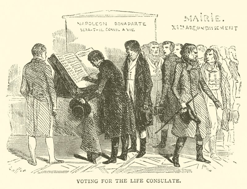 Voting for the life consulate by French School