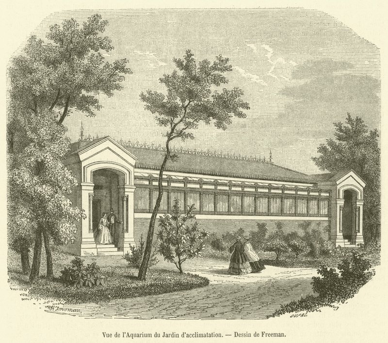 View of the Aquarium at the Jardin d