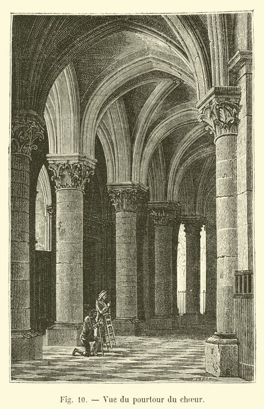 View of the Choir Ambulatory by French School
