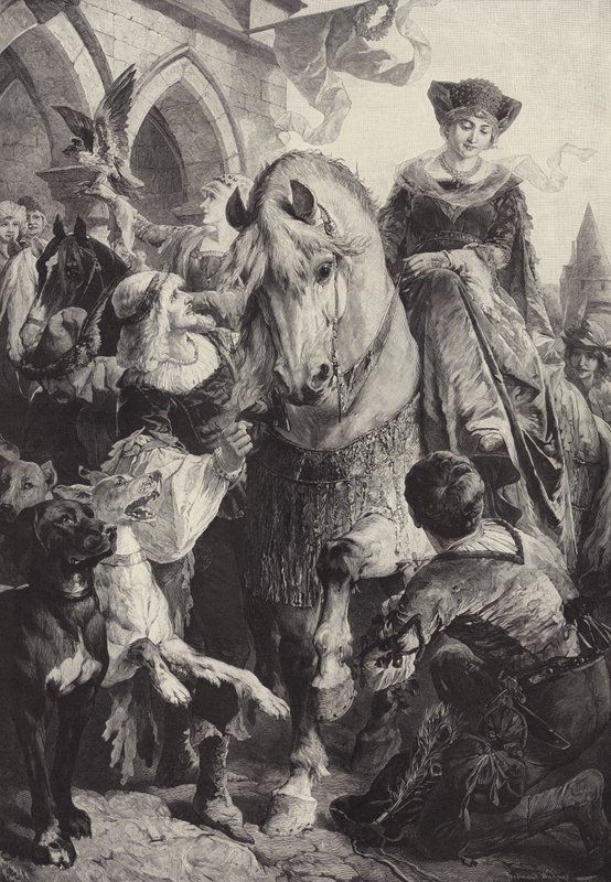 Riding out to Hunt by Fritz Wagner