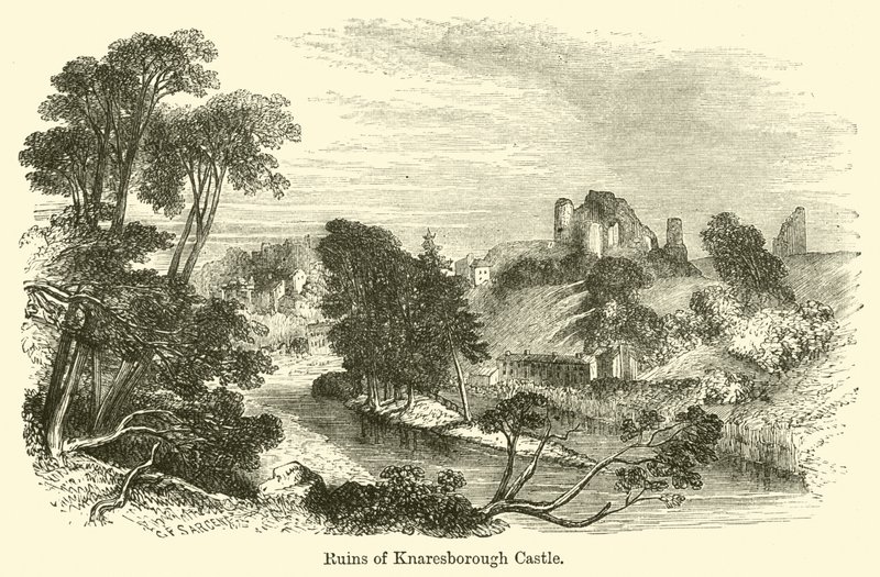 Ruins of Knaresborough Castle by G. F. Sargent