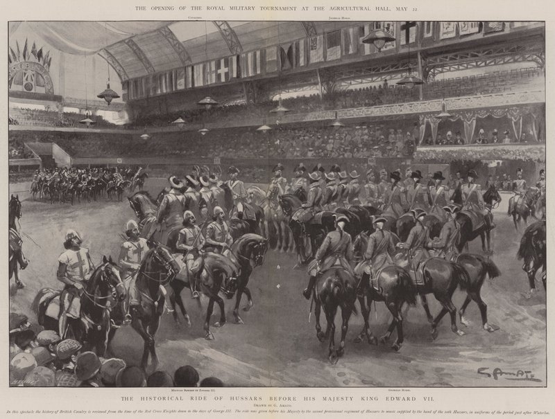 The Opening of the Royal Military Tournament at the Agricultural Hall, 22 May by G.S. Amato