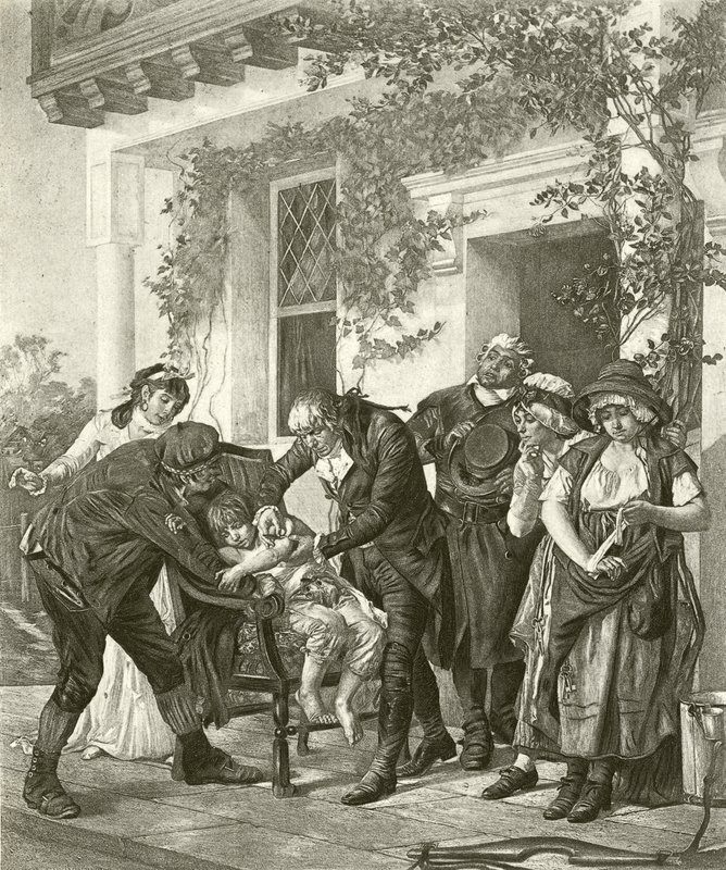 The First Vaccination - Dr Jenner by Gaston Melingue