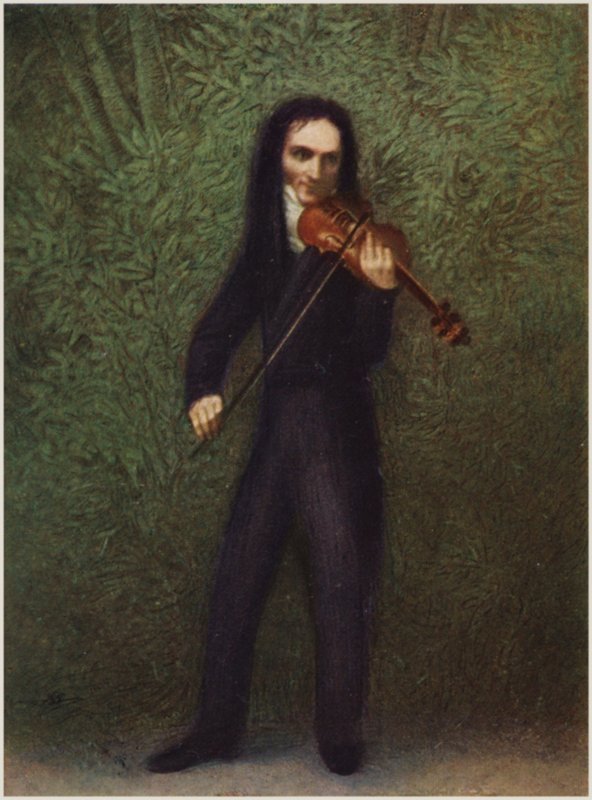 Portrait of Niccolo Paganini by Georg Friedrich Kersting