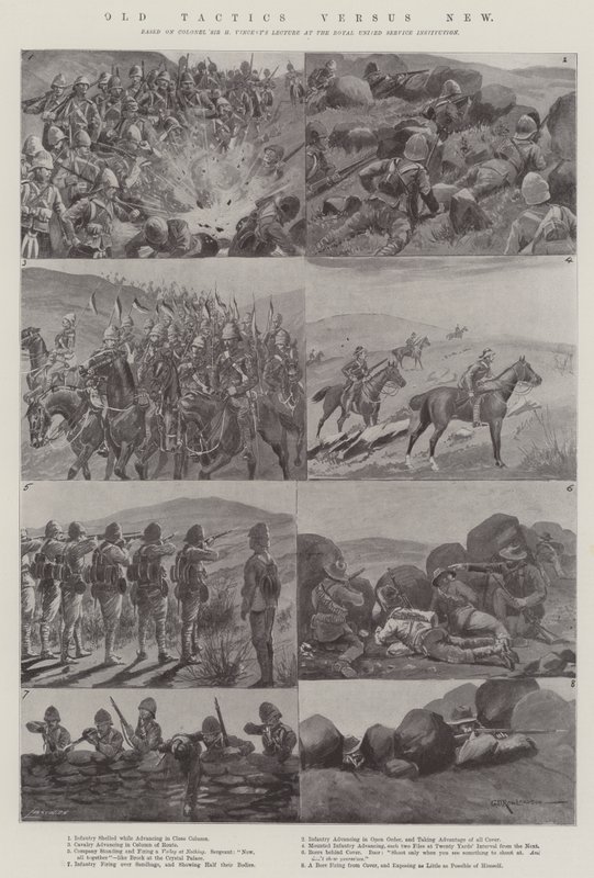 Old Tactics versus New by George Derville Rowlandson