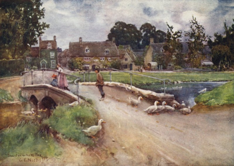 Bourton on the Water by George Franck Nicholls