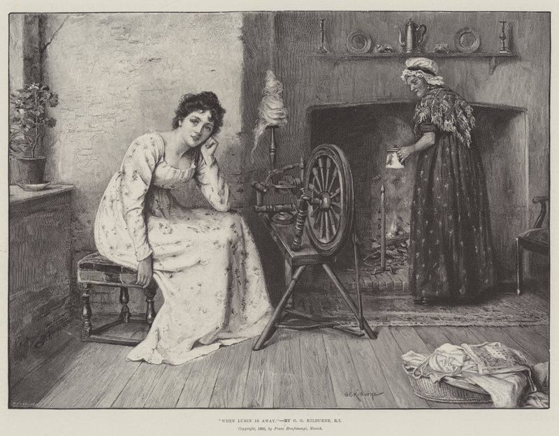 When Lubin is Away by George Goodwin Kilburne
