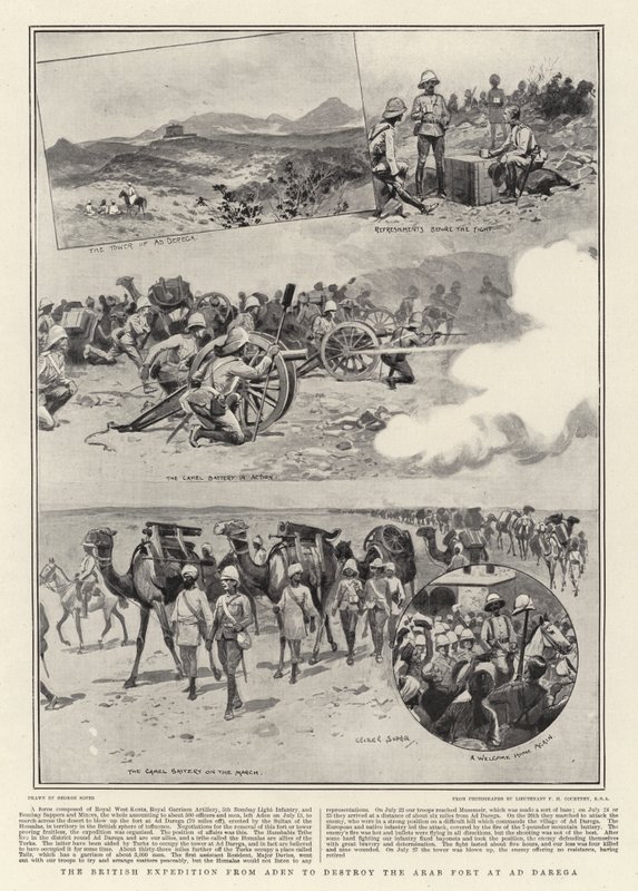 The British Expedition from Aden to Destroy the Arab Fort at Ad Darega by George Soper