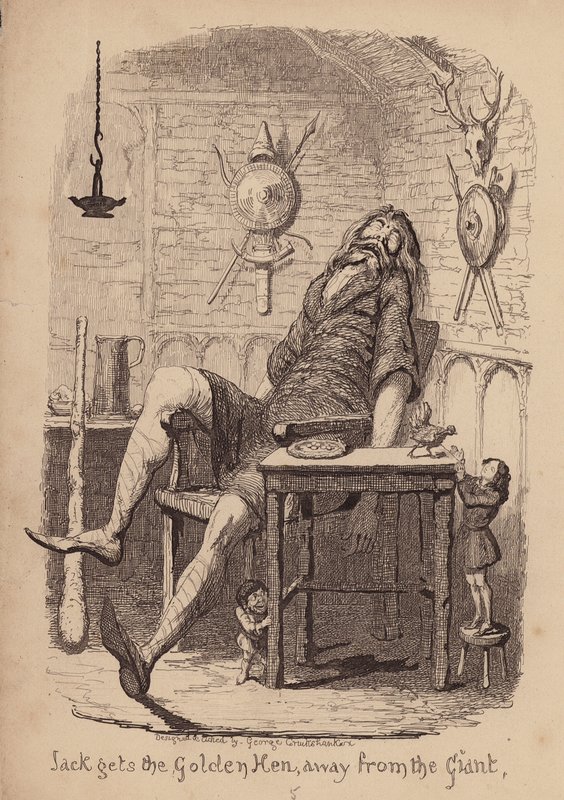 Jack and the Beanstalk by George (after) Cruikshank