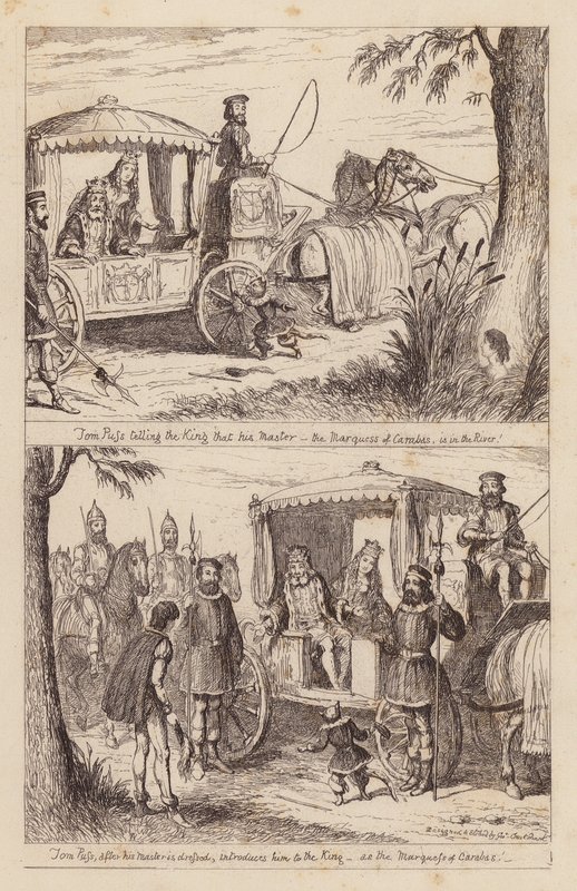 Puss In Boots by George (after) Cruikshank