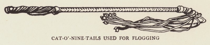 Cat-o-nine-tails used for flogging by George Alfred Williams
