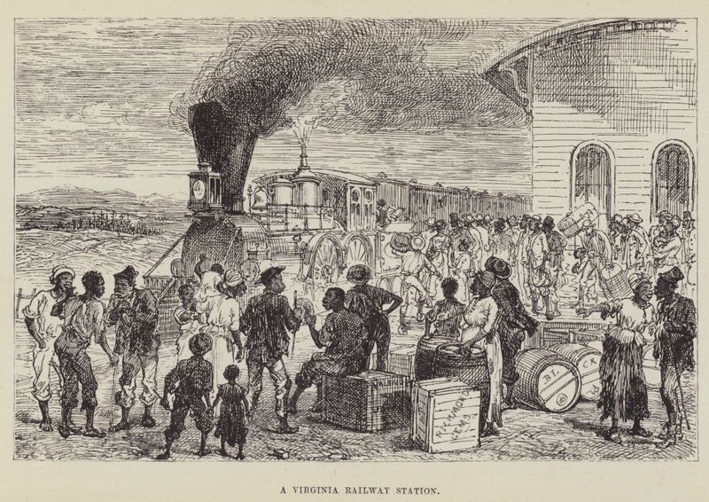 A Virginia Railway Station by George Augustus Sala
