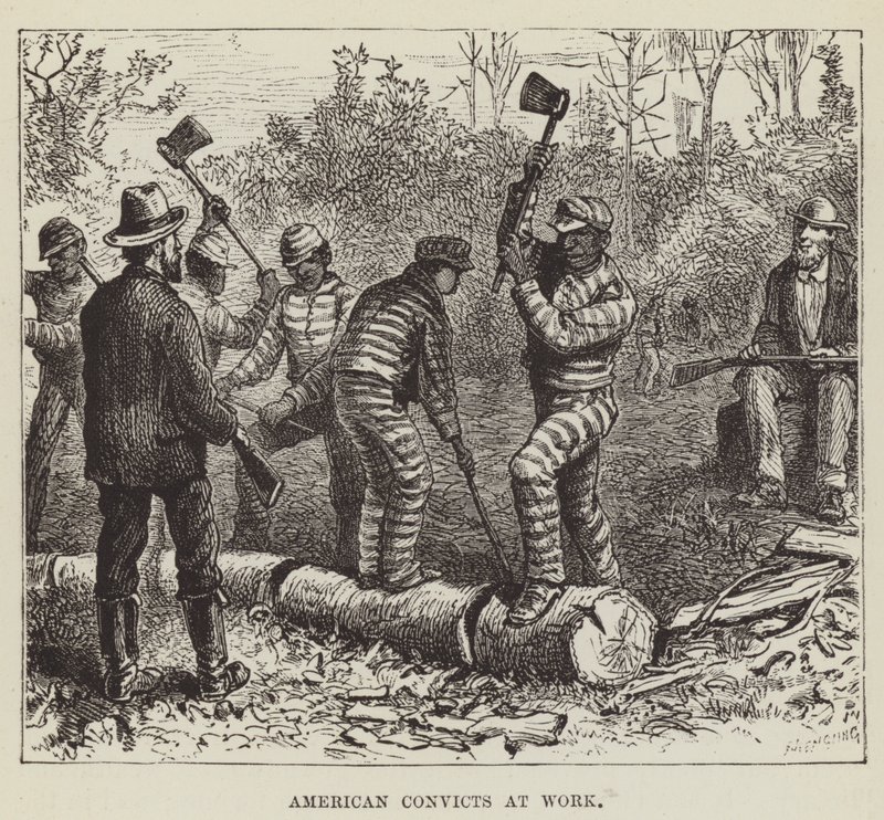 American Convicts at Work by George Augustus Sala