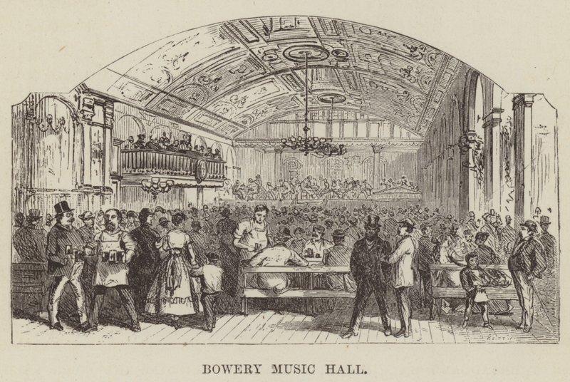 Bowery Music Hall by George Augustus Sala