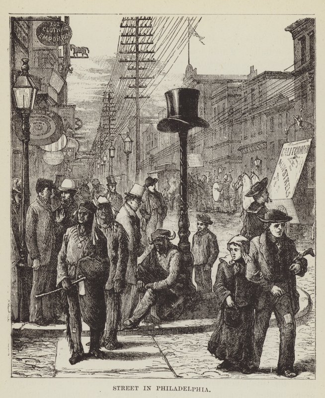 Street in Philadelphia by George Augustus Sala