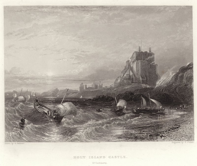 Holy Island Castle, St Cuthberts by George Balmer